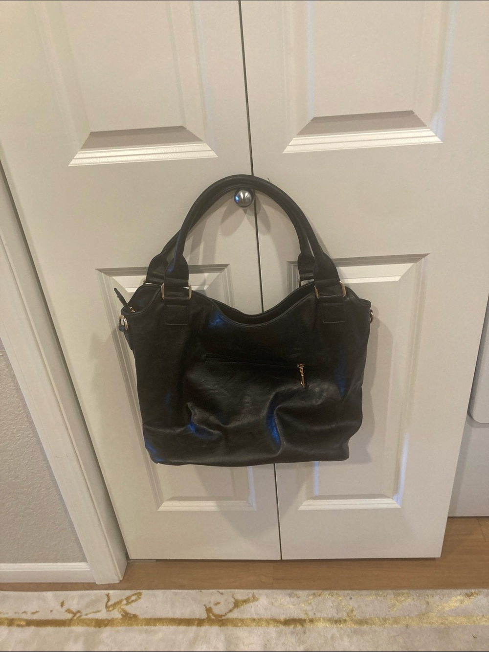 Large black tote purse - Picture 4 of 5